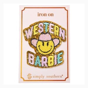 Simply Southern Western Barbie Patch with Smiley Face